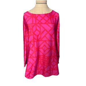 Vineyard Vines Shirt WomensPerformance Pullover Stretch Hot pink Red large